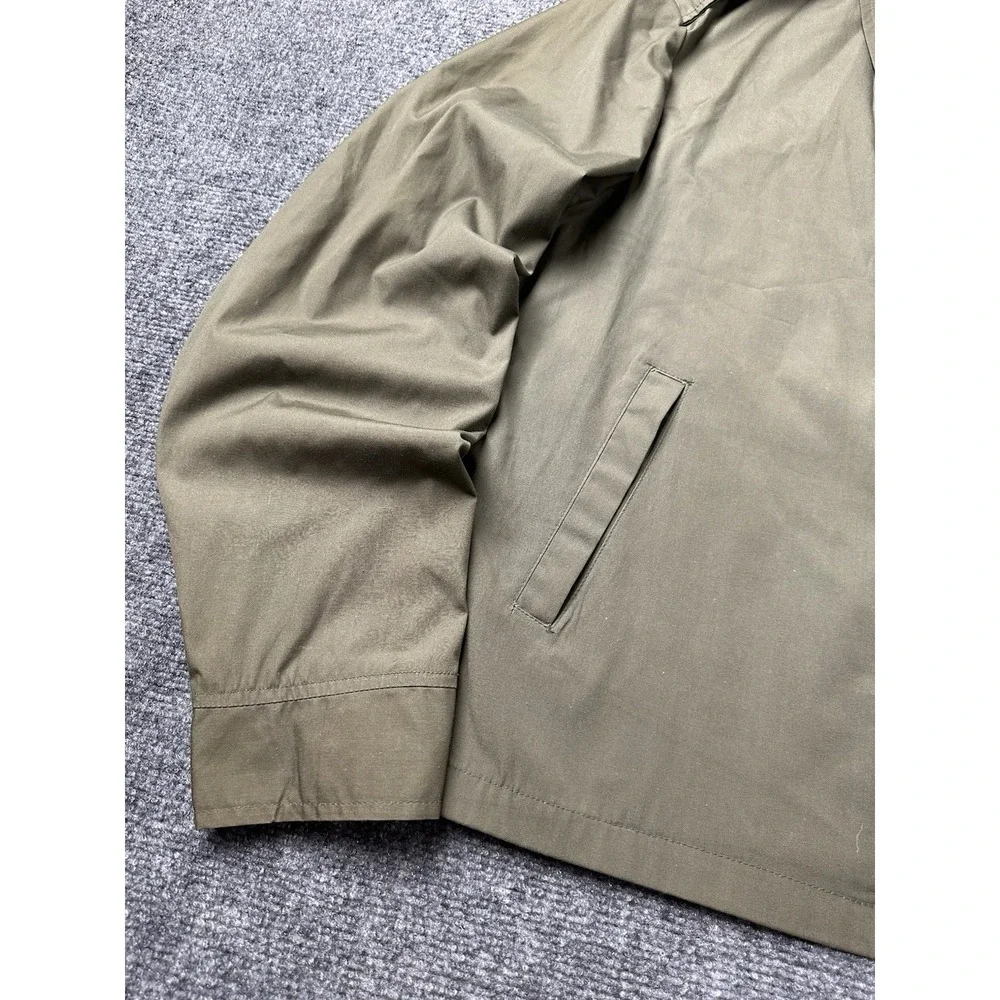 Mens 1977 Creighton USMC‎ Olive Field Military Jacket Scovill Zip, Size L